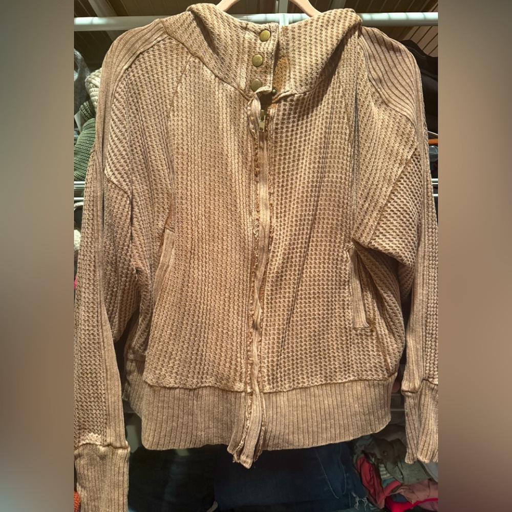 Zenana Waffle Knit Jacket NWT
